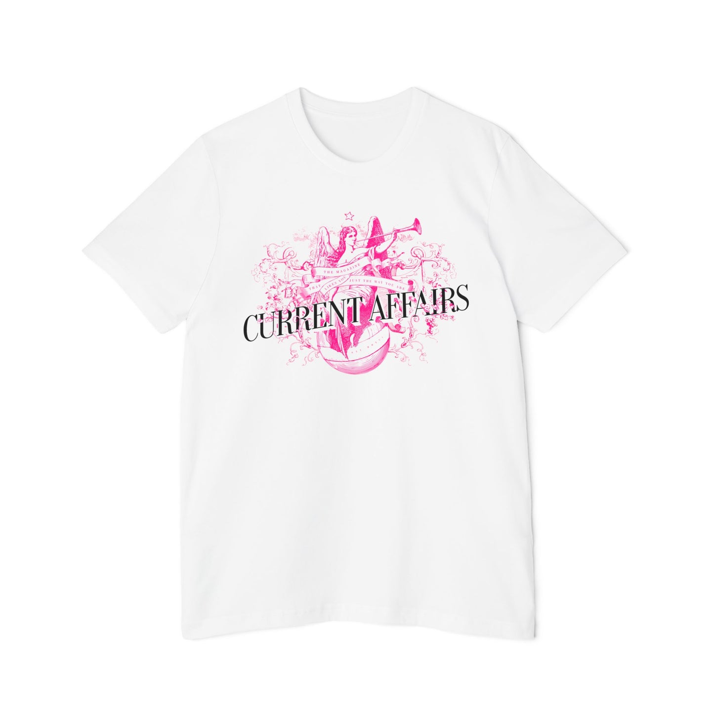 Current Affairs T-Shirt (pink logo)