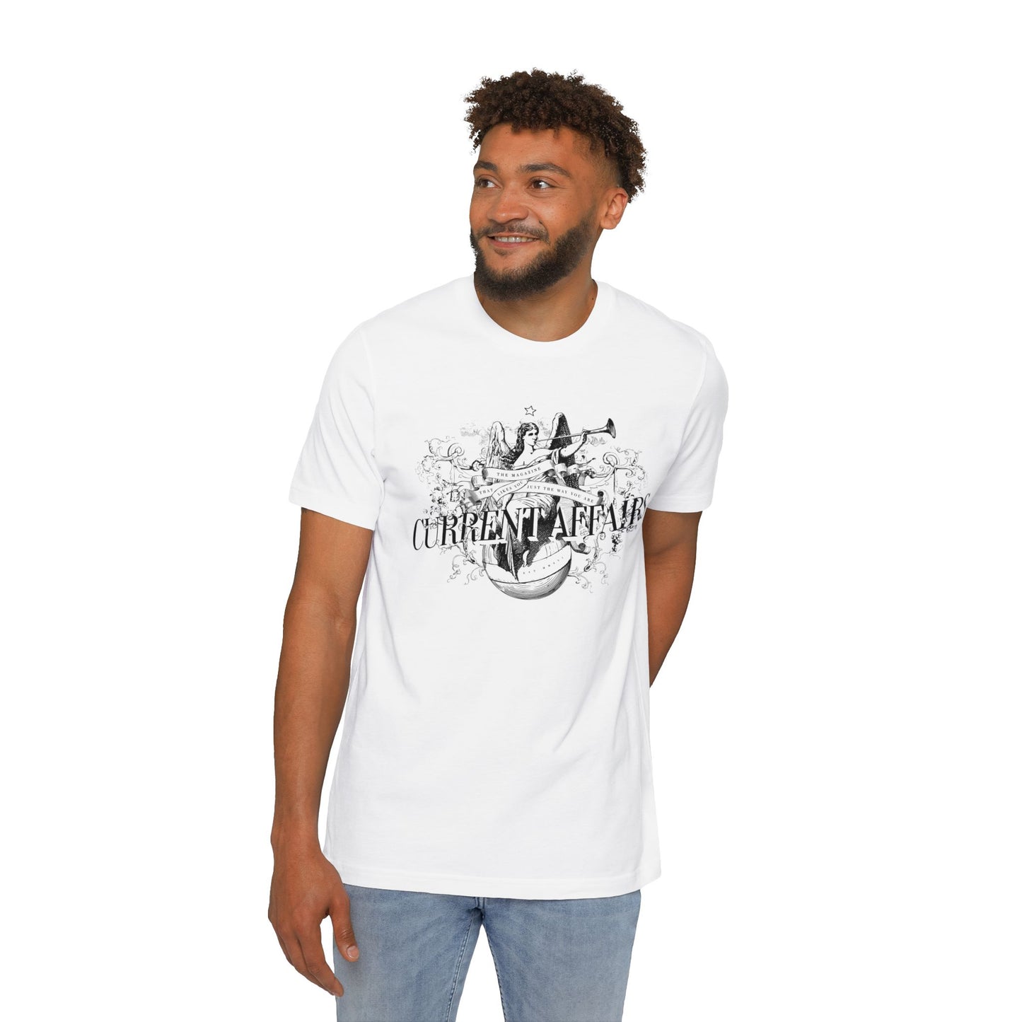 Current Affairs T-shirt (B&W logo)