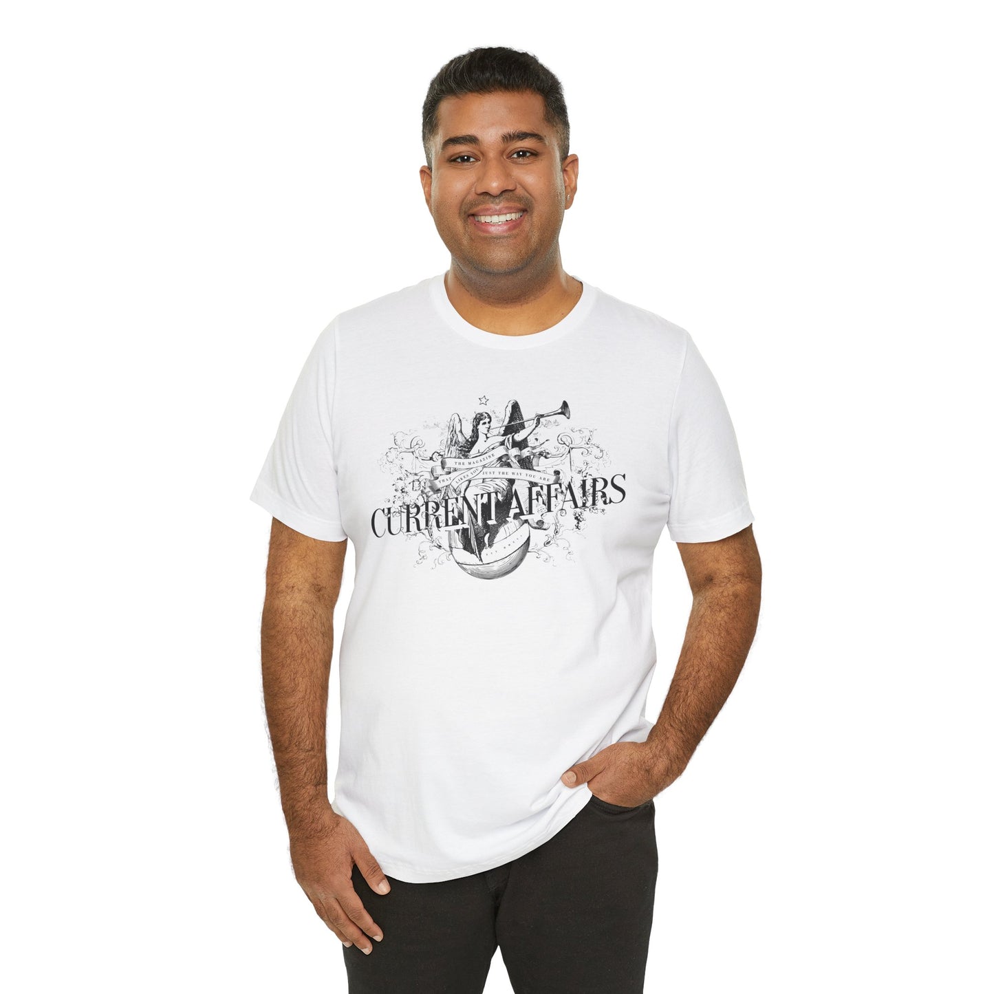 Current Affairs T-shirt (B&W logo)
